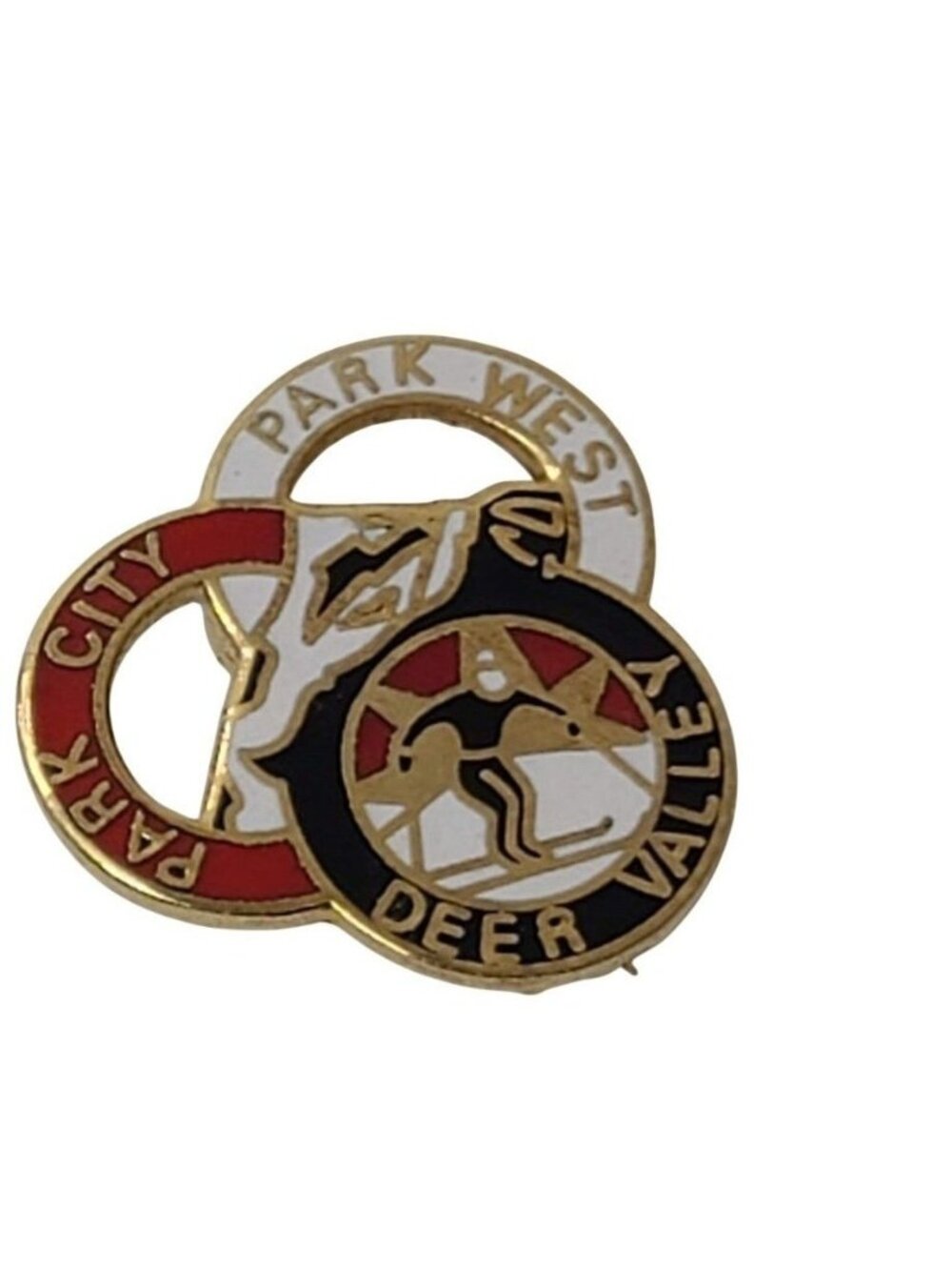 Vintage Park City Deer Valley Park West Utah Ski Resorts Lapel Pin